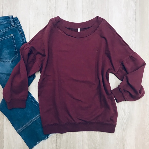 Free People Tops - 🆕 Free People Make It Count Solid Sweatshirt